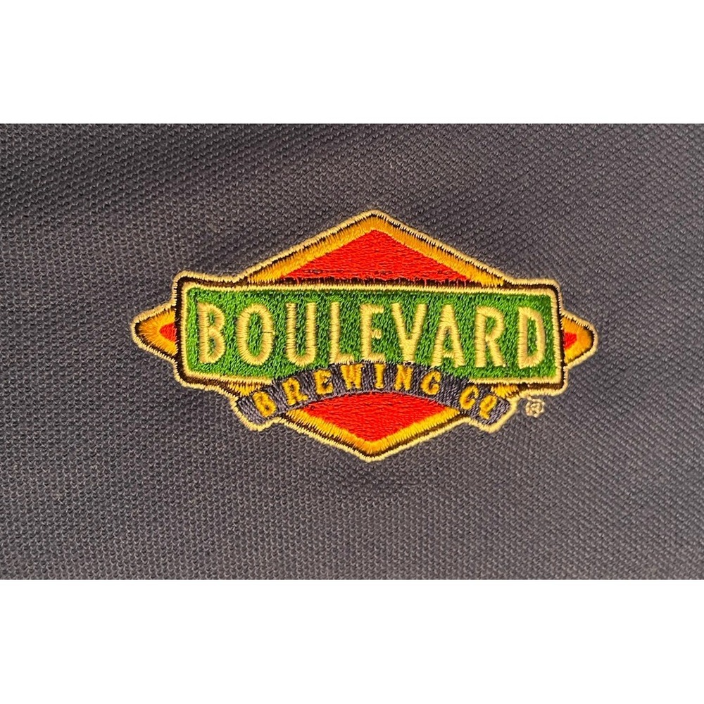 Boulevard Brewing Co. Embroidered Royal Blue Polo Men's Size XL - Picture 2 of 3